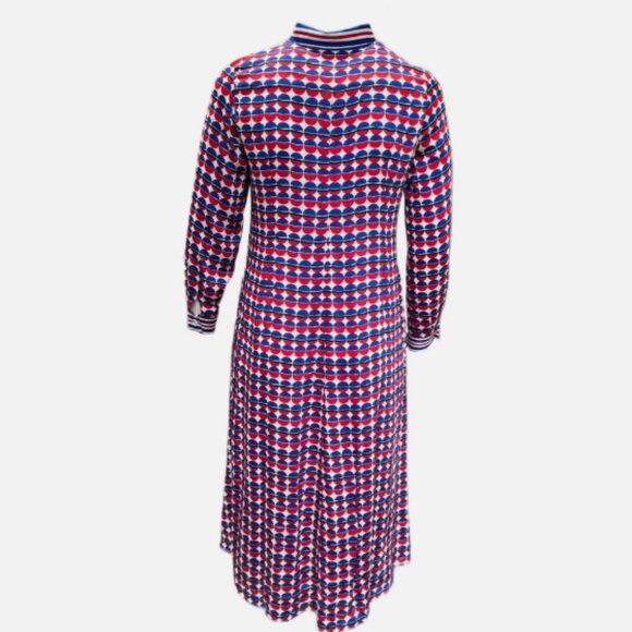 119 Marina Rinaldi Women's Red Dativo Viscose Shirt Dress Size US 24 - Picture 3 of 5